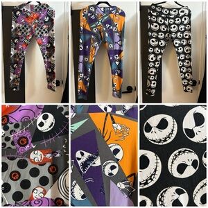 LuLaRoe TC Nightmare Before Christmas Jack Sally Halloween Christmas Leggings